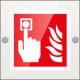 Targa Plexi monofacciale Allarme antincendio EN ISO 7010 F005