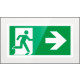 Targa PLexi monof. uscita di emergenza ds fiss. inv EN ISO 7010