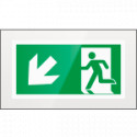 Targa PLexi monof. uscita emergenza sn bassofiss. inv EN ISO 7010