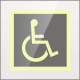 Targa Plexi monofacciale Toilette disabili fiss. inv.