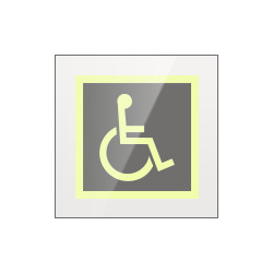 Targa Plexi monofacciale Toilette disabili fiss. inv.