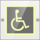 Targa Plexi monofacciale Disabile