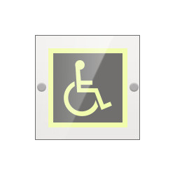Targa Plexi monofacciale Disabile