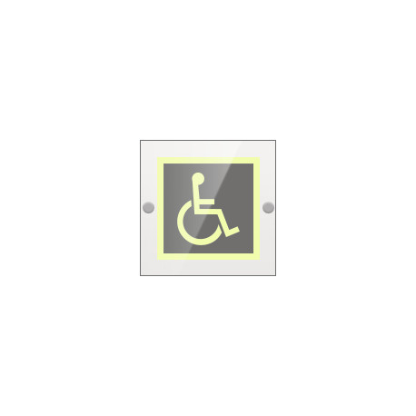 Targa Plexi monofacciale Disabile