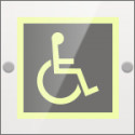 Targa Plexi monofacciale Disabile