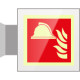 Targa Plexi bifacciale Presidio Antinc. EN ISO 7010 F004