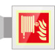 Targa Plexi bifacciale Lancia Antincendio EN ISO 7010 F002