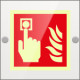 Targa Plexi monofacciale Allarme Antincendio EN ISO 7010 F005