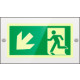 Targa PLexi mono usc. emerg. sn basso fissaggio a vite EN ISO 7010