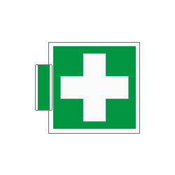 Sistema COLORFIX VERDE bifacciale Pronto soccorso EN ISO 7010