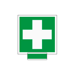 Sistema COLORFIX VERDE monofacciale Pronto soccorso EN ISO 7010
