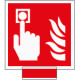 Sistema COLORFIX ROSSO monofacciale Pulsante Antincendio EN ISO 7010