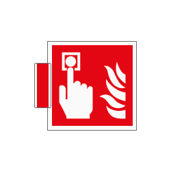 Sistema COLORFIX ROSSO bifacciale Pulsante Antincendio EN ISO 7010