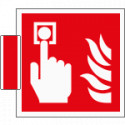 Sistema COLORFIX ROSSO bifacciale Pulsante Antincendio EN ISO 7010