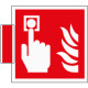 Sistema COLORFIX ROSSO bifacciale Pulsante Antincendio EN ISO 7010