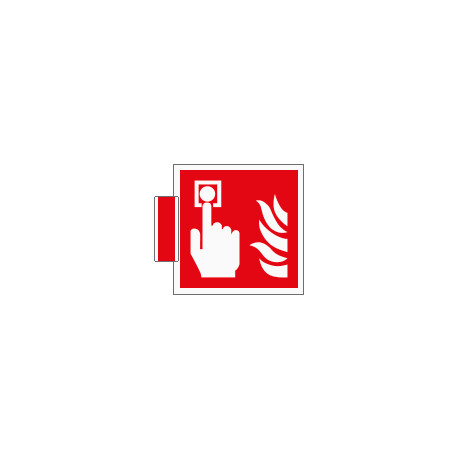 Sistema COLORFIX ROSSO bifacciale Pulsante Antincendio EN ISO 7010