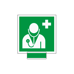 Sistema COLORFIX VERDE monofacciale Personale Medico EN ISO 7010