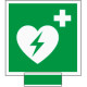 Sistema COLORFIX VERDE monofacciale Defibrillatore EN ISO 7010