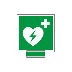 Sistema COLORFIX VERDE monofacciale Defibrillatore EN ISO 7010