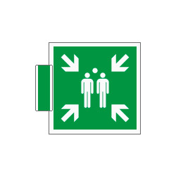 Sistema COLORFIX VERDE bifacciale Punto D'Incontro EN ISO 7010