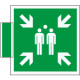 Sistema COLORFIX VERDE bifacciale Punto D'Incontro EN ISO 7010