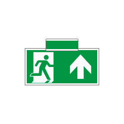 Sistema COLORFIX VERDE bifacciale sospesa Uscita Emerg. Nord ISO 7010