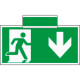 Sistema COLORFIX VERDE bifacciale sospesa Uscita Emerg. Sud ISO 7010