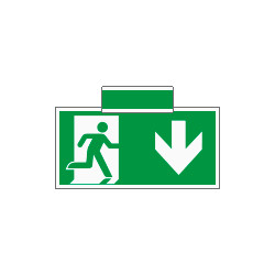 Sistema COLORFIX VERDE bifacciale sospesa Uscita Emerg. Sud ISO 7010