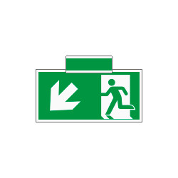 Sistema COLORFIX VERDE bifacciale sospesa Uscita Emerg. SO ISO 7010