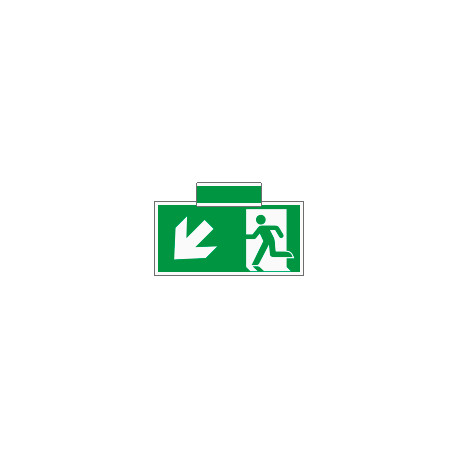 Sistema COLORFIX VERDE bifacciale sospesa Uscita Emerg. SO ISO 7010