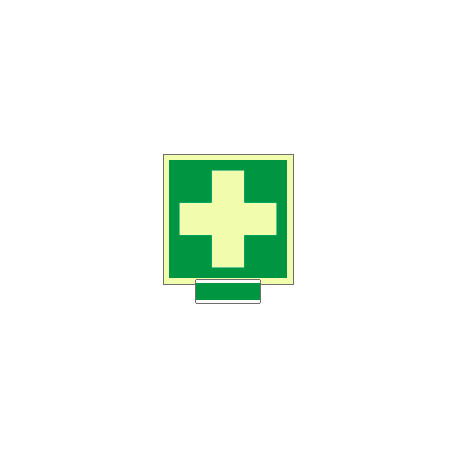 Sistema COLORFIX VERDE monofacciale luminescente P. Soccorso ISO 7010