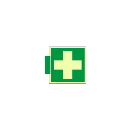 Sistema COLORFIX VERDE bifacc. luminescente Pronto soccorso ISO 7010