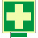 Sistema COLORFIX VERDE monofacciale luminescente P. Soccorso ISO 7010