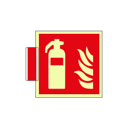 Sistema COLORFIX ROSSO bifacciale luminescente Estintore EN ISO 7010