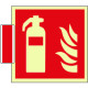 Sistema COLORFIX ROSSO bifacciale luminescente Estintore EN ISO 7010