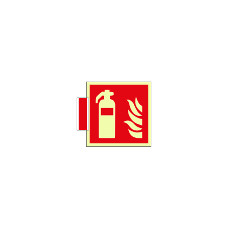 Sistema COLORFIX ROSSO bifacciale luminescente Estintore EN ISO 7010