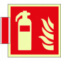 Sistema COLORFIX ROSSO bifacciale luminescente Estintore EN ISO 7010