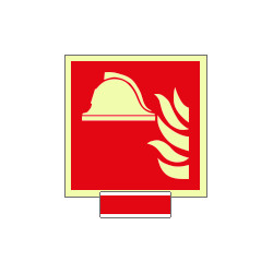 Sistema COLORFIX ROSSO monofacc. luminescente Pr. Antincendio ISO 7010