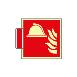 Sistema COLORFIX ROSSO bifacc. luminescente Pres. Antinc. EN ISO 7010
