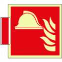 Sistema COLORFIX ROSSO bifacc. luminescente Pres. Antinc. EN ISO 7010