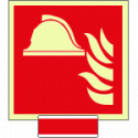 Sistema COLORFIX ROSSO monofacc. luminescente Pr. Antincendio ISO 7010