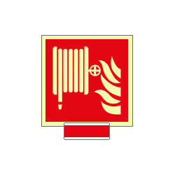 Sistema COLORFIX ROSSO monofacc. luminescente Lancia Antinc. ISO 7010
