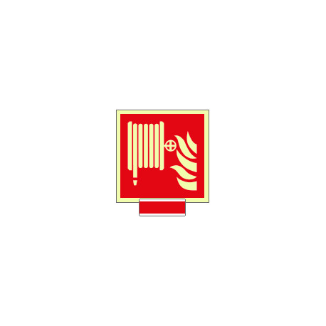 Sistema COLORFIX ROSSO monofacc. luminescente Lancia Antinc. ISO 7010