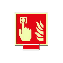 Sistema COLORFIX ROSSO monofacc. luminescente Puls. Antinc. EN ISO 7010