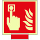 Sistema COLORFIX ROSSO monofacc. luminescente Puls. Antinc. EN ISO 7010