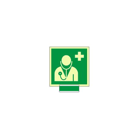 Sistema COLORFIX VERDE monofacc. luminescente Pers. Medico EN ISO 7010