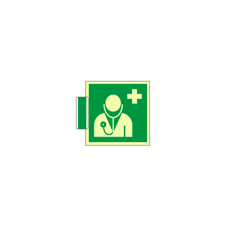 Sistema COLORFIX VERDE bifacc. luminescente Pers. Medico EN ISO 7010
