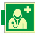 Sistema COLORFIX VERDE bifacc. luminescente Pers. Medico EN ISO 7010