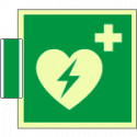 Sistema COLORFIX VERDE bifacc. luminescente Defibrillatore EN ISO 7010