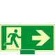 Sistema COLORFIX VERDE monofacc. luminesc. Usc. Emergen. dx EN ISO 7010